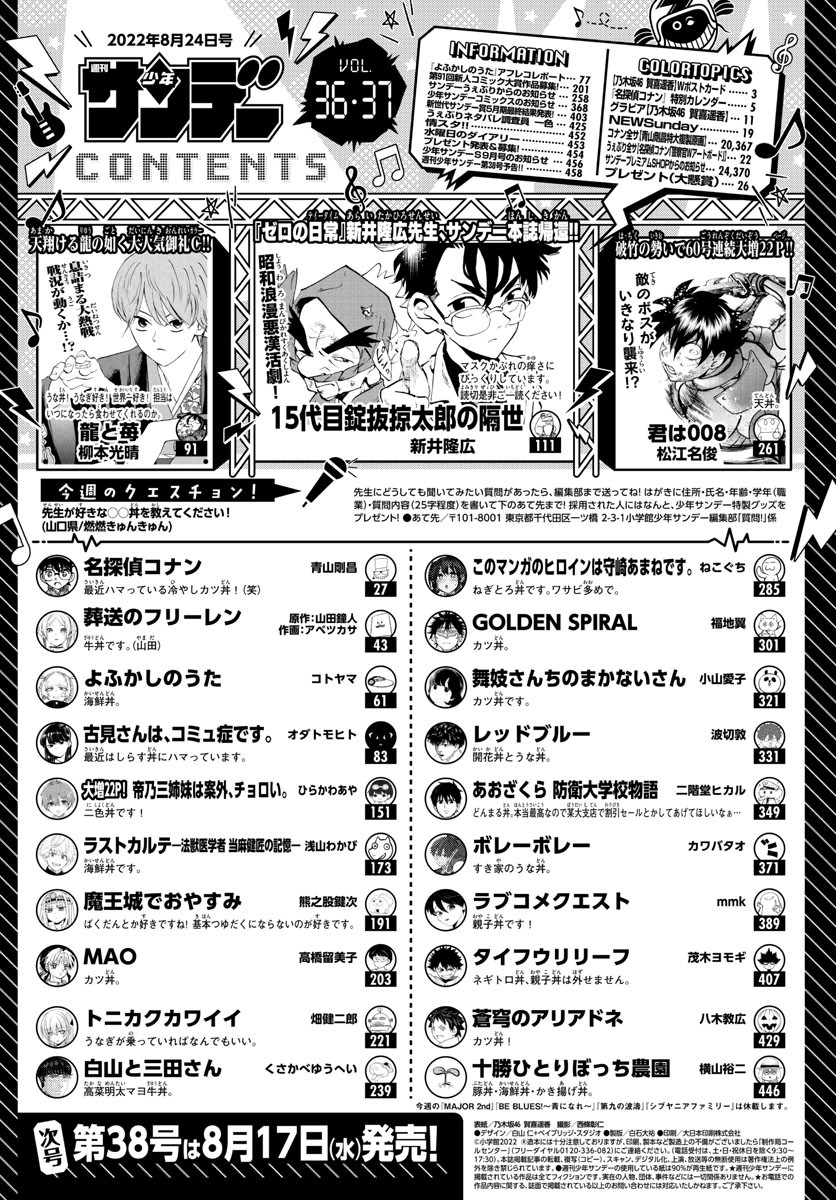 Weekly Shōnen Sunday - 週刊少年サンデー - Chapter 2022-36-37 - Page 443
