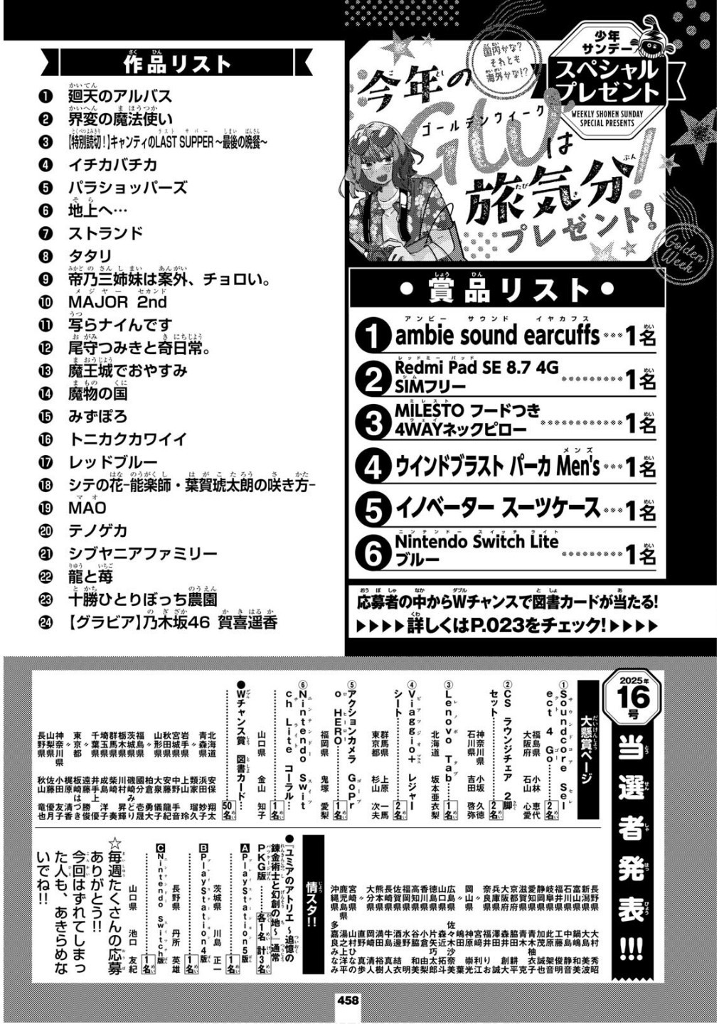 Weekly Shōnen Sunday - 週刊少年サンデー - Chapter 2025-21-22 - Page 454